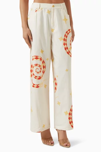 Snake Tie Side Pants