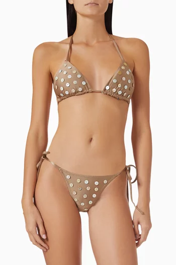 Eve Buttons Bikini Top
