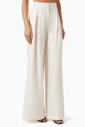Esta en Ti Wide-leg Pants in Linen