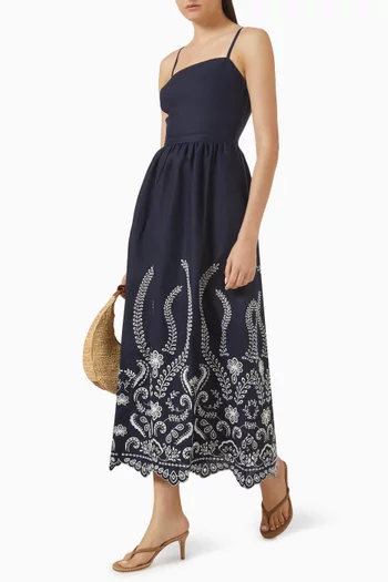 Y tu Voz Dress in Linen