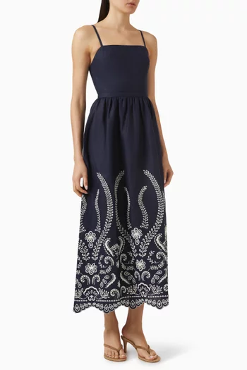 Y tu Voz Dress in Linen