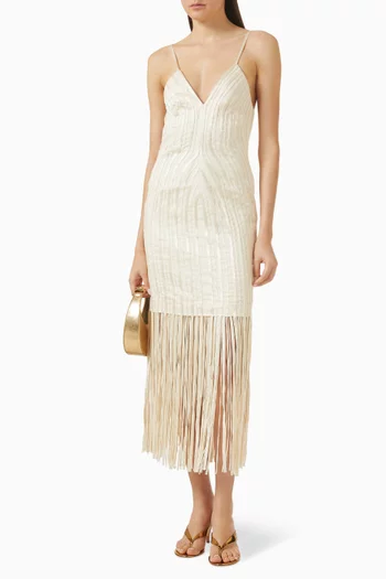 Marea Lenta Fringe Dress