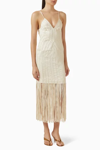 Marea Lenta Fringe Dress