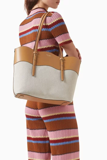 Do It All Wavy Tote Bag in Canvas