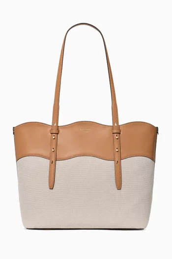 Do It All Wavy Tote Bag in Canvas