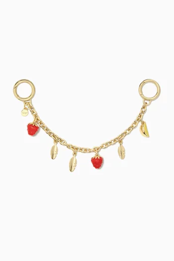 Charmed Fruit Swag Chain in Brass