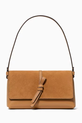 Small Loop Shoulder Bag in Suede