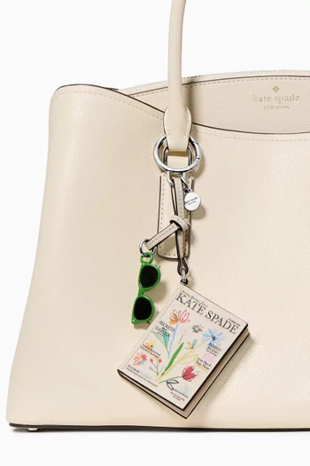 Magazine Bag Charm in Leather