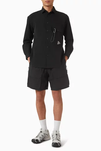 Belted Shorts in Twill
