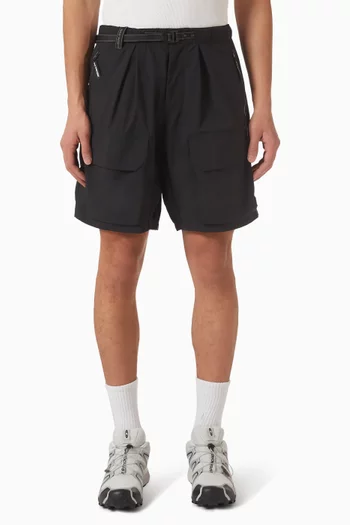 Belted Shorts in Twill