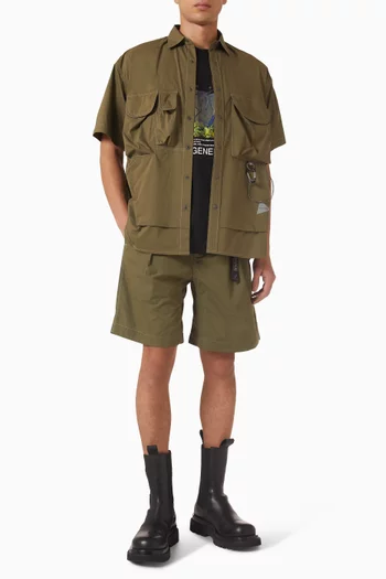 Multipocket Shirt in Cotton Blend
