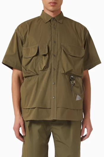 Multipocket Shirt in Cotton Blend