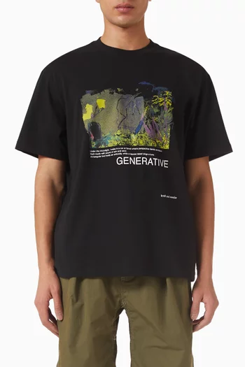x Masayoshi Suzuki T-shirt in Cotton Blend