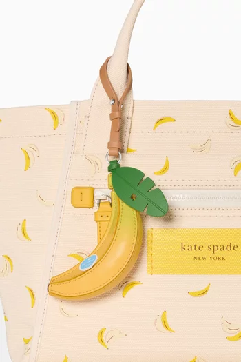 Banana Bag Charm in Leather