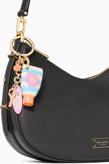 Sunscreen Bag Charm in Gold-tone Brass