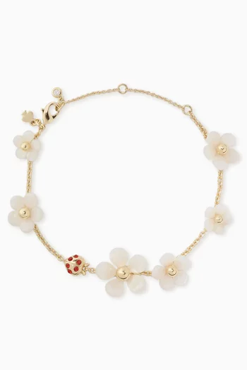 Summer Daze Scatter Bracelet in Gold-tone Brass