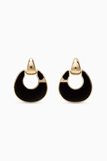 KS Duo Enamel Hoop Earrings