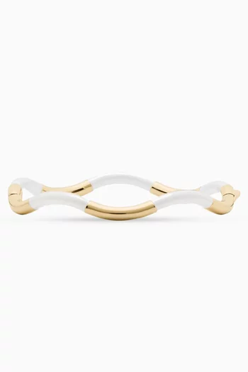 Wave Thin Bangle in Resin