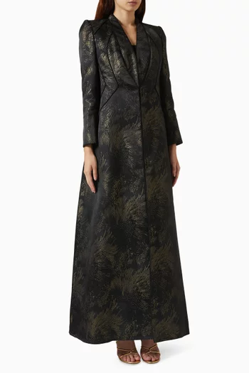 Trimmed Pipping Abaya