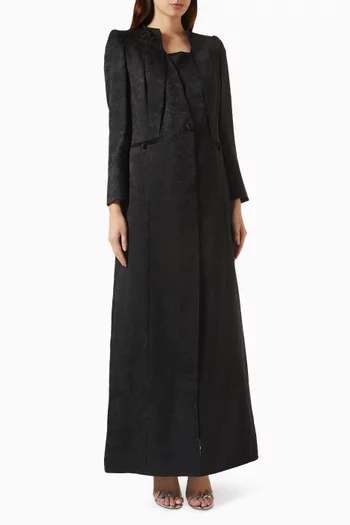 Signature Abaya in Silk-jacquard