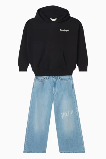 Overlogo Oversized Hoodie in Cotton