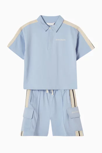 Track Cargo Sweatshorts in Cotton