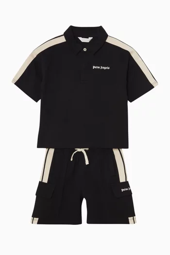 Track Cargo Sweatshorts in Cotton