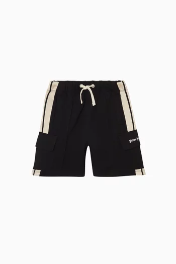 Track Cargo Sweatshorts in Cotton
