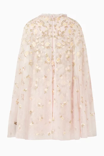 Lea Ditsy Cape Dress