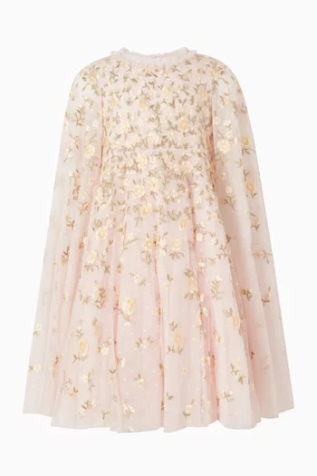 Lea Ditsy Cape Dress
