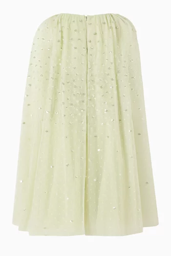 Sunrise Sequin Cape Dress