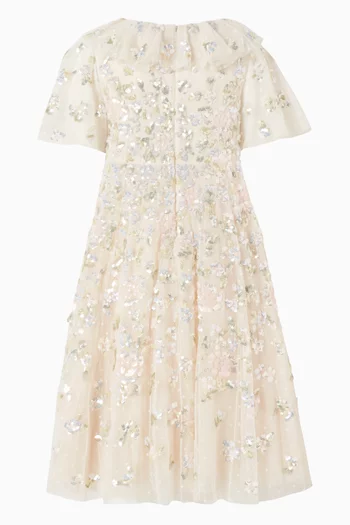 Peony Bouquet Sequin Dress