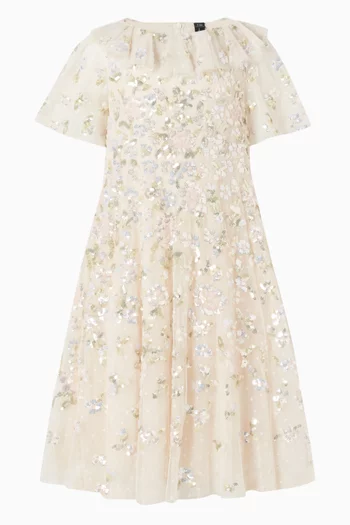 Peony Bouquet Sequin Dress