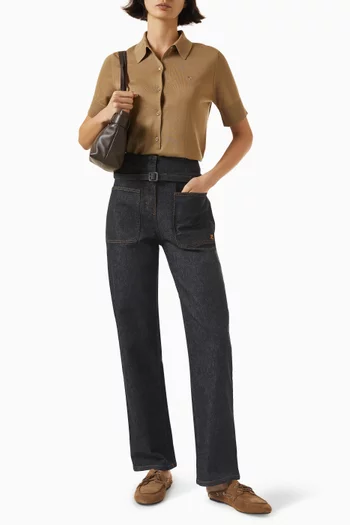 Straight-leg Jeans