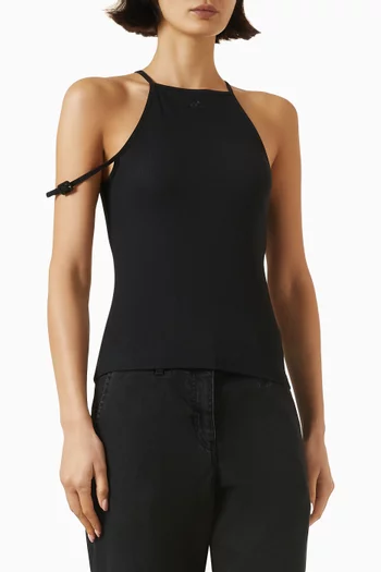 90s Rib Tank Top in Cotton Blend