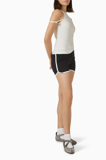 90s Rib Tank Top in Cotton Blend