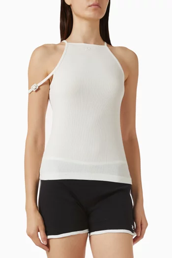 90s Rib Tank Top in Cotton Blend