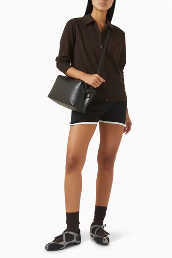 Polo Cardigan in Merino-wool