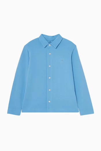Long-sleeve Pique Polo