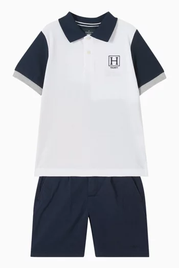 Heritage Graphic-print Polo Shirt in Cotton