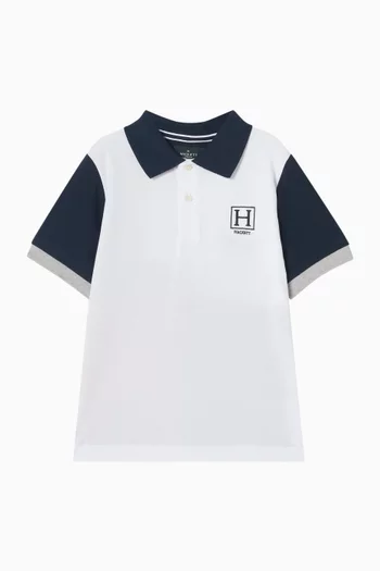 Heritage Graphic-print Polo Shirt in Cotton