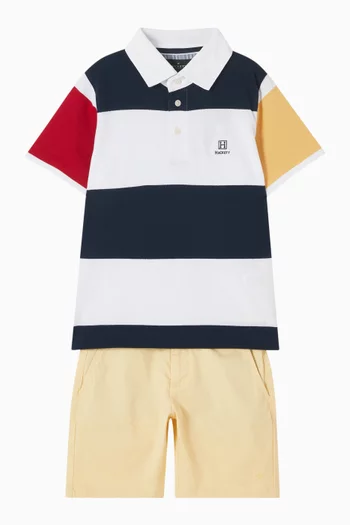Heritage Graphic-print Polo Shirt in Cotton