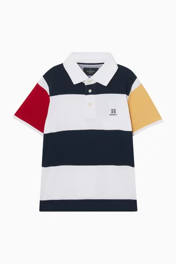 Heritage Graphic-print Polo Shirt in Cotton