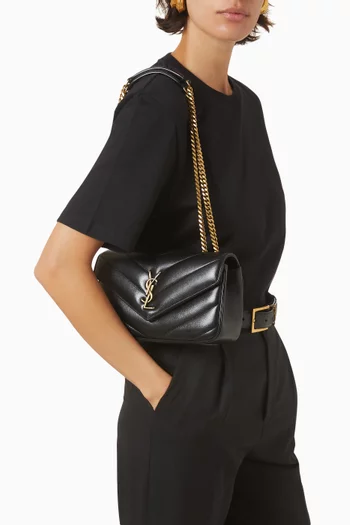 Small LOULOU Bag in Matelassé Lambskin