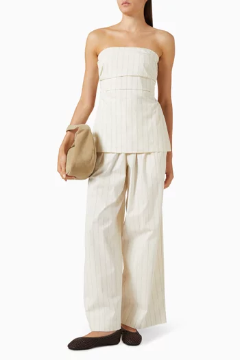 Tie-back Top in Cotton Blend