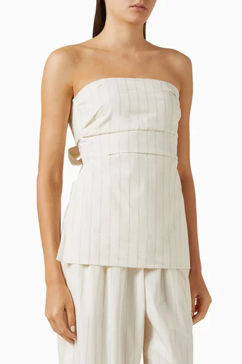 Tie-back Top in Cotton Blend
