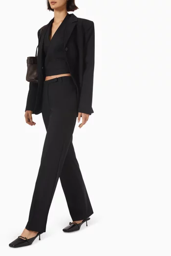 Fine Band 90s Pants in Wool