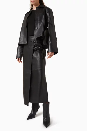 Minimal Jacket in Lambskin Leather
