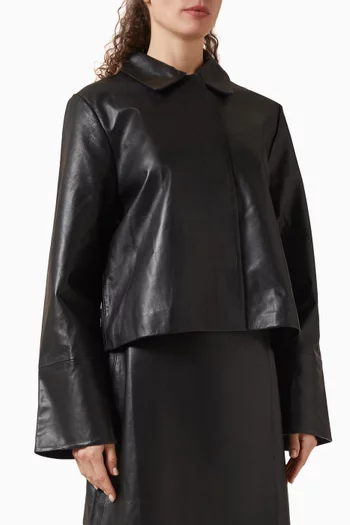Minimal Jacket in Lambskin Leather