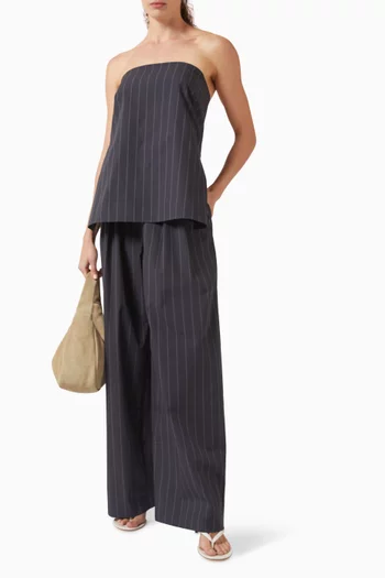 Rouleau Tie Top in Cotton Blend